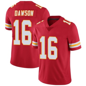 Len Dawson Youth Red Limited Team Color Vapor Untouchable Jersey