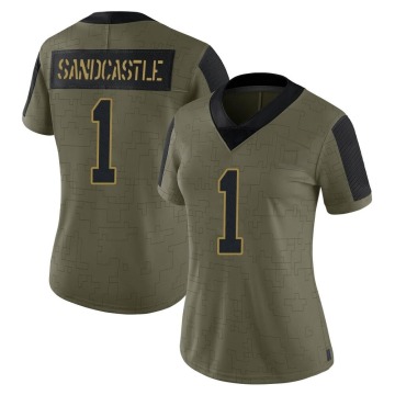 Leon Sandcastle Women's Olive Limited 2021 Salute To Service Jersey