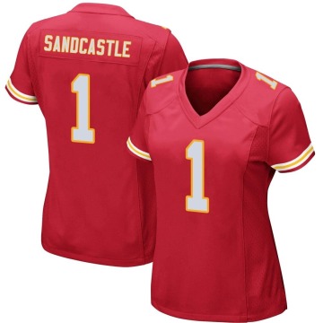 Leon Sandcastle Women's Red Game Team Color Jersey