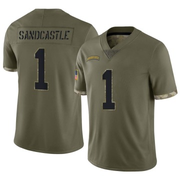 Leon Sandcastle Youth Olive Limited 2022 Salute To Service Jersey