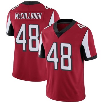 Liam McCullough Youth Red Limited Team Color Vapor Untouchable Jersey