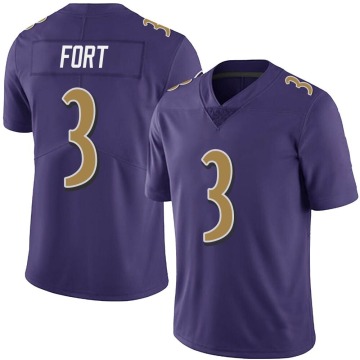 L.J. Fort Men's Purple Limited Team Color Vapor Untouchable Jersey
