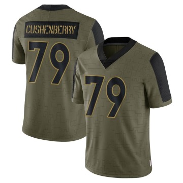 Lloyd Cushenberry III Men's Olive Limited 2021 Salute To Service Jersey