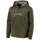 Los Angeles Chargers Youth Green 2018 Salute to Service Pullover Performance Hoodie