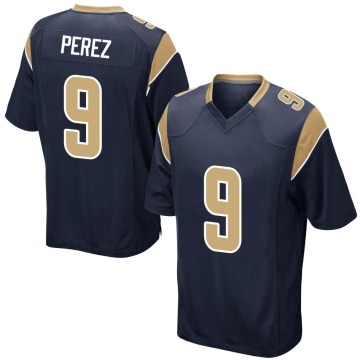 Luis Perez Youth Navy Game Team Color Jersey
