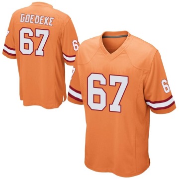 Luke Goedeke Men's Orange Game Alternate Jersey