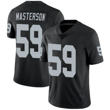 Luke Masterson Men's Black Limited Team Color Vapor Untouchable Jersey