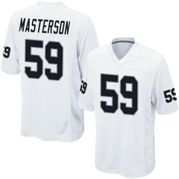 Luke Masterson Men's White Game Jersey