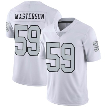 Luke Masterson Men's White Limited Color Rush Jersey