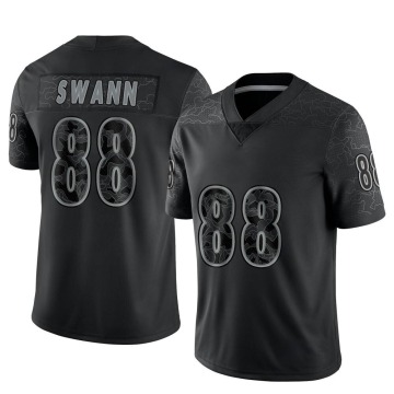 Lynn Swann Men's Black Limited Reflective Jersey