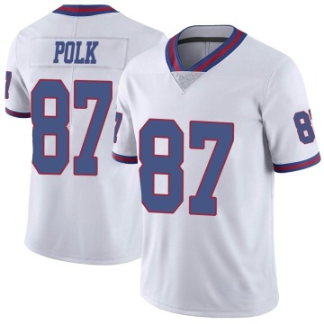 Makai Polk Youth White Limited Color Rush Jersey