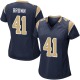 Malcolm Brown Women's Brown Game Navy Team Color Jersey