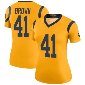 Malcolm Brown Women's Gold Legend Color Rush Jersey
