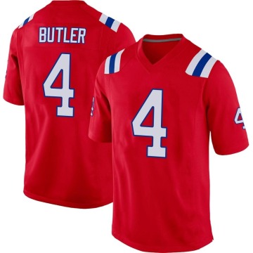 Malcolm Butler Youth Red Game Alternate Jersey
