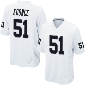Malcolm Koonce Men's White Game Jersey