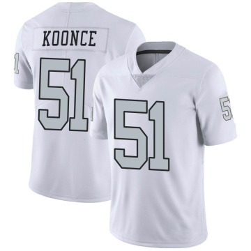 Malcolm Koonce Men's White Limited Color Rush Jersey