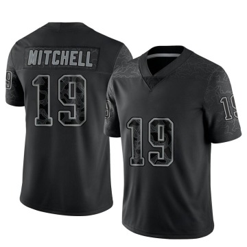 Malcolm Mitchell Men's Black Limited Reflective Jersey