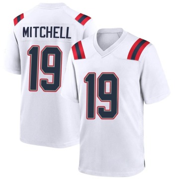Malcolm Mitchell Men's White Game Jersey