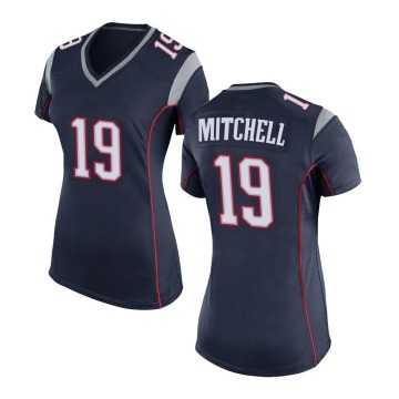 Malcolm Mitchell Women's Navy Blue Game Team Color Jersey