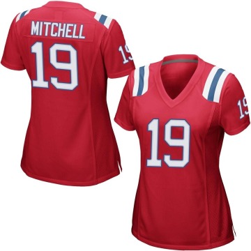 Malcolm Mitchell Women's Red Game Alternate Jersey