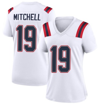 Malcolm Mitchell Women's White Game Jersey