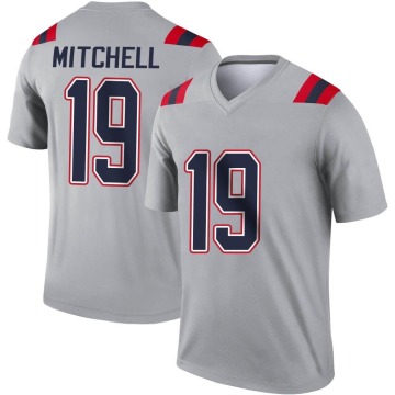 Malcolm Mitchell Youth Gray Legend Inverted Jersey