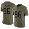 Maliek Collins Men's Olive Limited 2022 Salute To Service Jersey