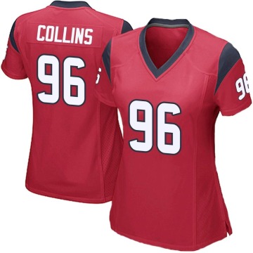 Maliek Collins Women's Red Game Alternate Jersey
