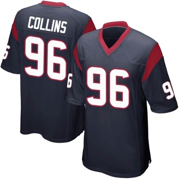 Maliek Collins Youth Navy Blue Game Team Color Jersey