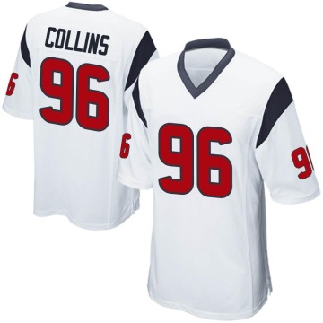 Maliek Collins Youth White Game Jersey
