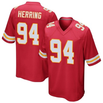 Malik Herring Youth Red Game Team Color Jersey