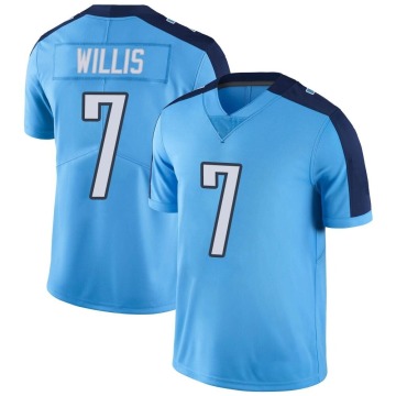 Malik Willis Youth Light Blue Limited Color Rush Jersey