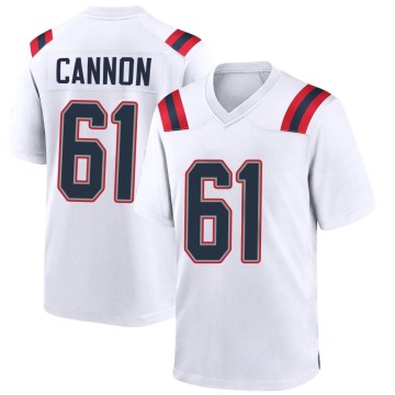 Marcus Cannon Men's White Game Jersey