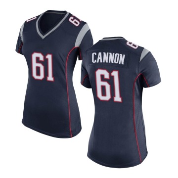 Marcus Cannon Women's Navy Blue Game Team Color Jersey