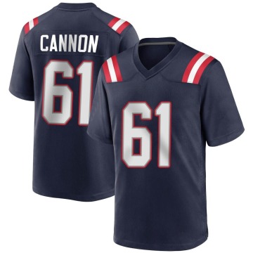 Marcus Cannon Youth Navy Blue Game Team Color Jersey