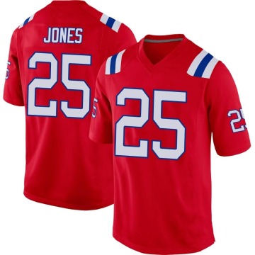 Marcus Jones Youth Red Game Alternate Jersey