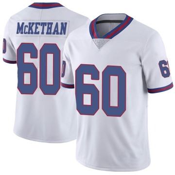 Marcus McKethan Men's White Limited Color Rush Jersey