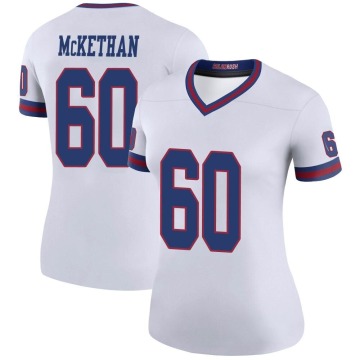 Marcus McKethan Women's White Legend Color Rush Jersey