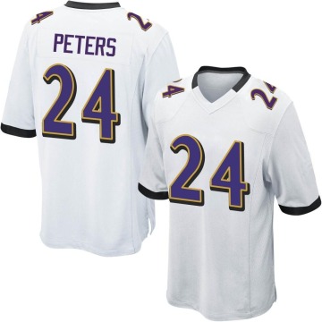 Marcus Peters Men's White Game Jersey