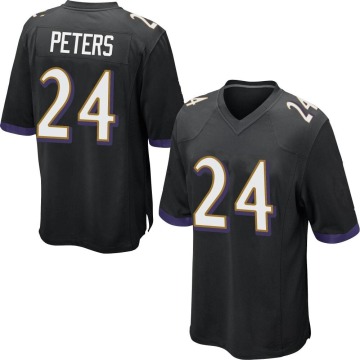 Marcus Peters Youth Black Game Jersey