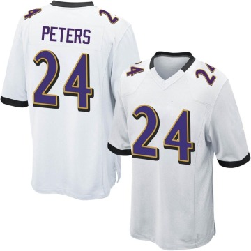 Marcus Peters Youth White Game Jersey