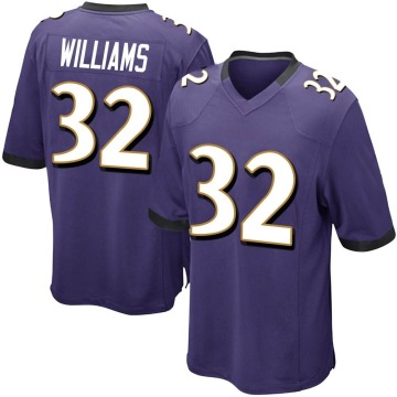 Marcus Williams Youth Purple Game Team Color Jersey