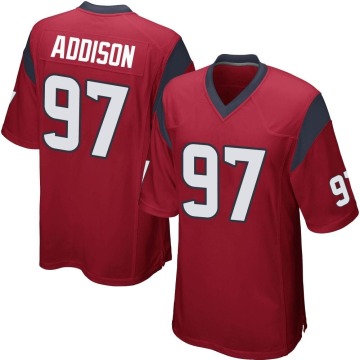 Mario Addison Youth Red Game Alternate Jersey