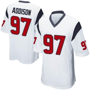 Mario Addison Youth White Game Jersey