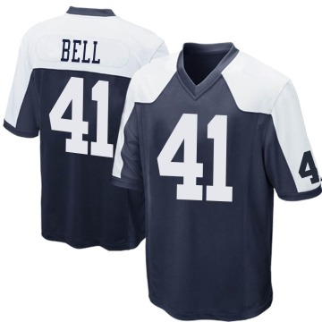 Markquese Bell Men's Navy Blue Game Throwback Jersey