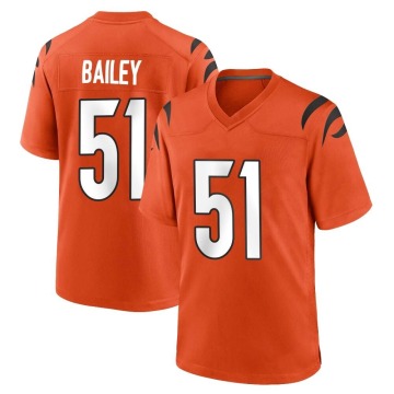 Markus Bailey Men's Orange Game Jersey