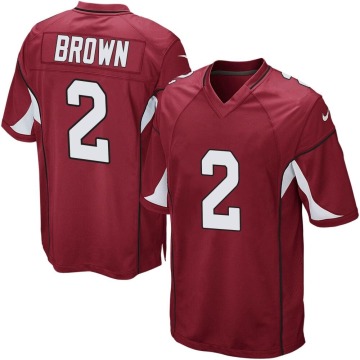 Marquise Brown Men's Brown Game Cardinal Team Color Jersey
