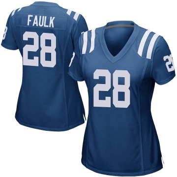 Marshall Faulk Women's Royal Blue Game Team Color Jersey