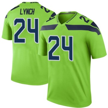 Marshawn Lynch Youth Green Legend Color Rush Neon Jersey