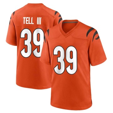 Marvell Tell III Men's Orange Game Jersey